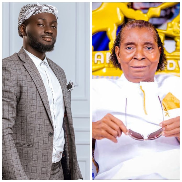 Entertainment Journalist Asare Moula (L) and The Late Apostle Kwadwo Safo Kantanga (R)